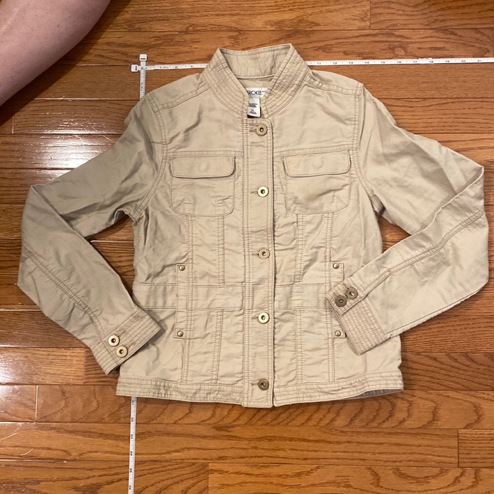 Cargo, khaki, fall jacket